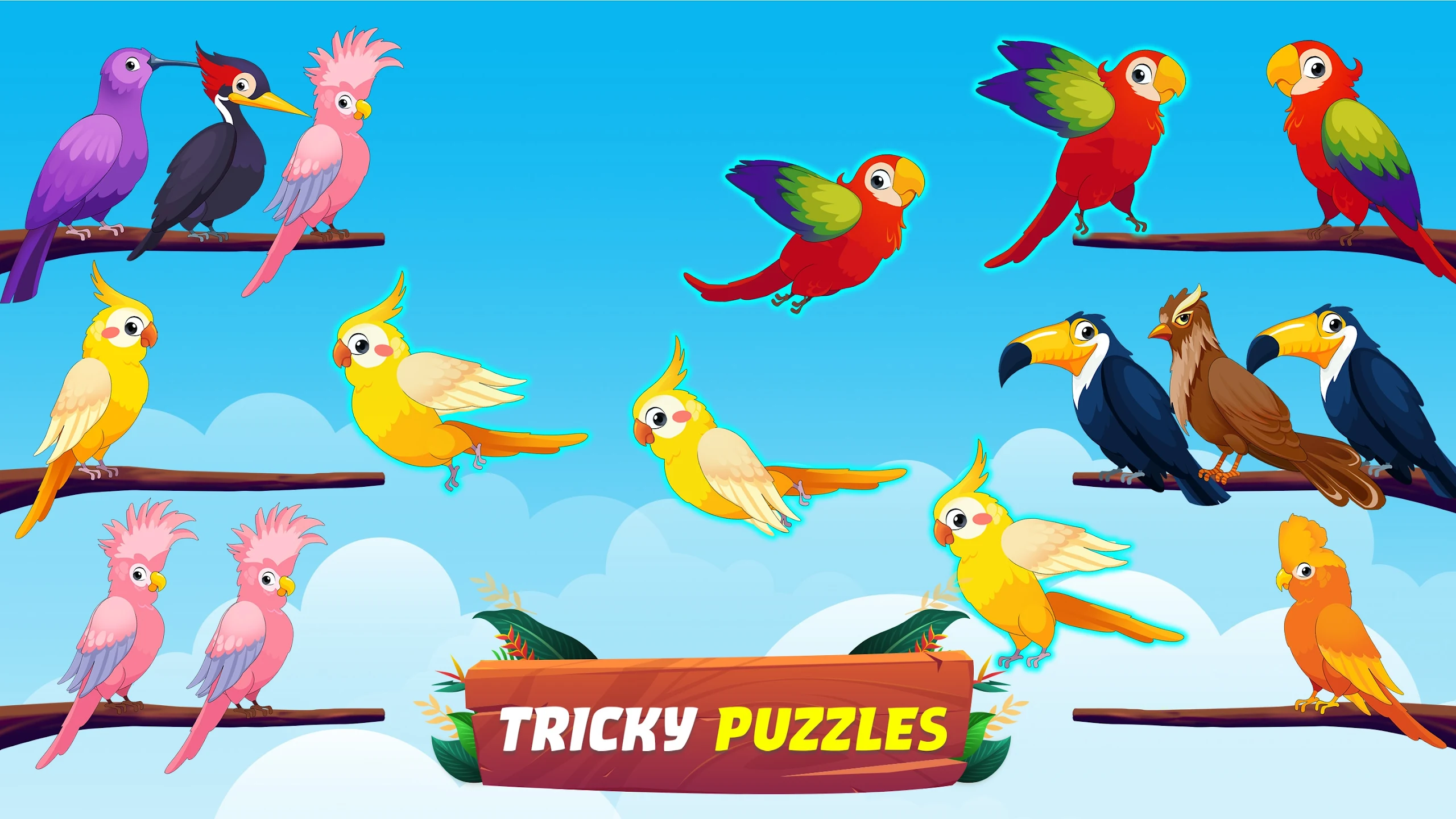 Bird Sort - Color Birds Game Screenshot14
