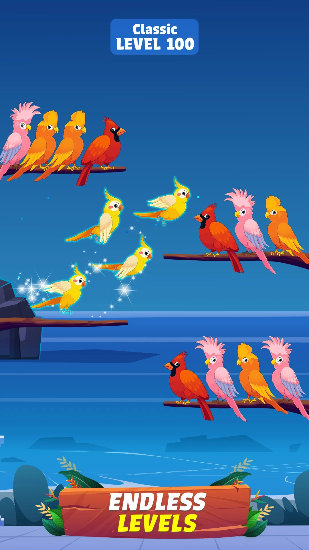 Bird Sort - Color Birds Game Screenshot4